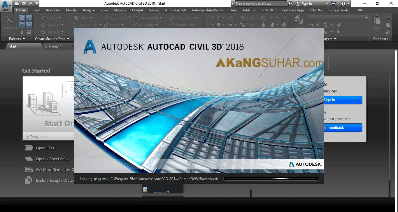 screenshots of autodesk autocad civil 3d